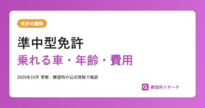 準中型免許とは?取れる年齢・乗れる車・費用・期間をわかりやすく解説