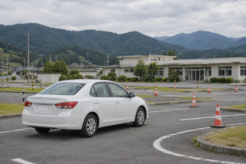 地方の自動車教習所のコース
