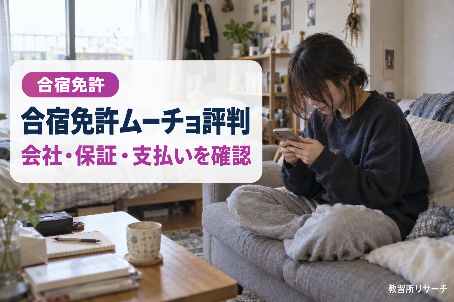 合宿免許ムーチョの口コミ・評判は？運営会社・キャンセル料・支払い方法を公式で確認