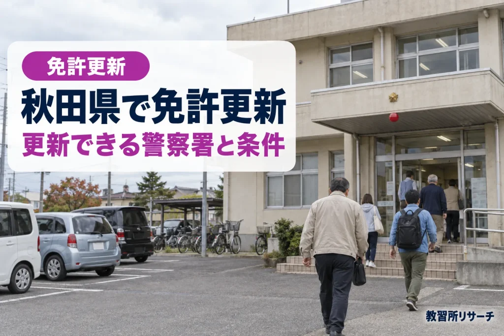 秋田県で免許更新