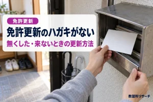 免許更新のハガキがない
