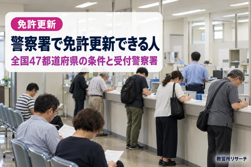 警察署で免許更新できる人