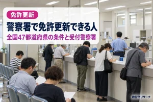 警察署で免許更新できる人