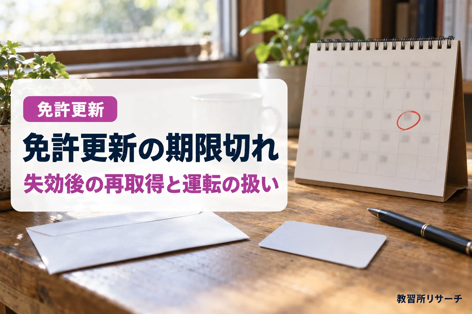 免許更新の期限切れ