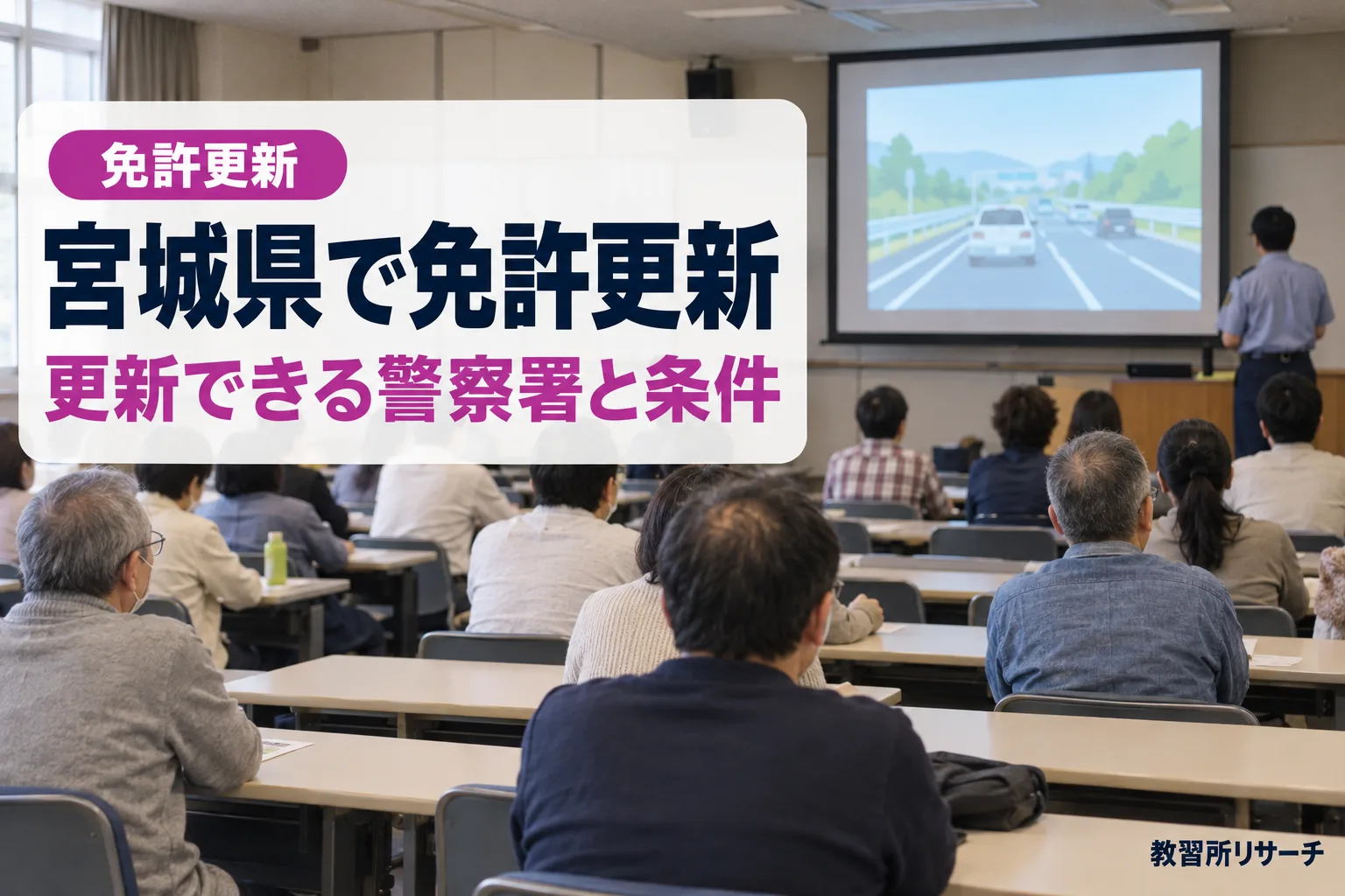 宮城県で免許更新