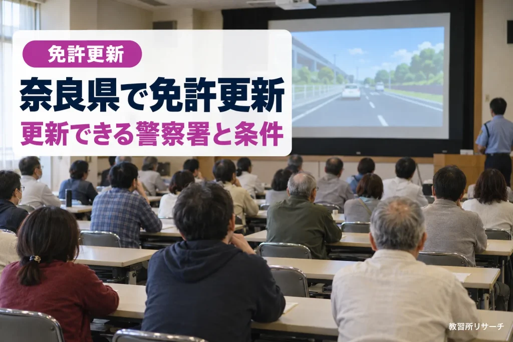 奈良県で免許更新