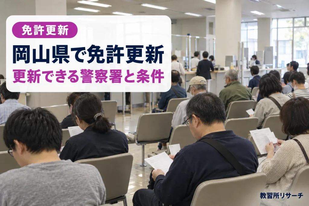 岡山県で免許更新