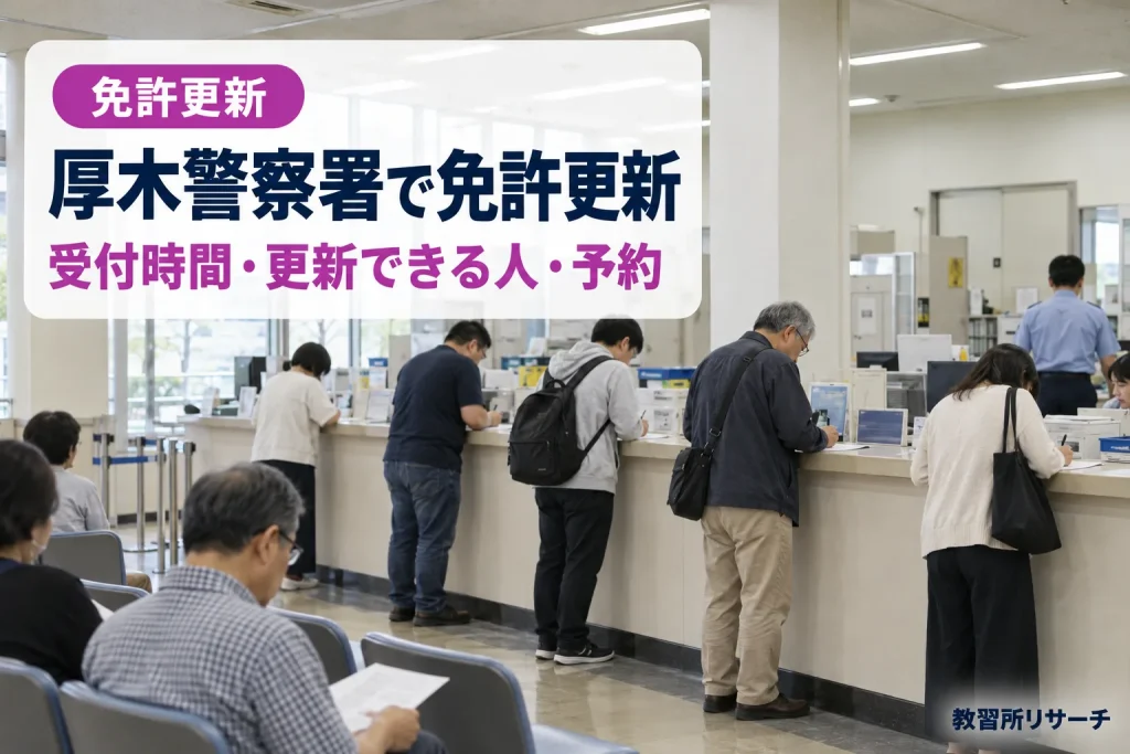 厚木警察署で免許更新