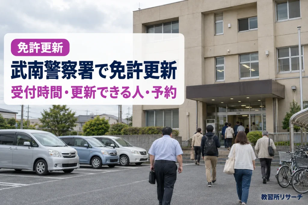 武南警察署で免許更新