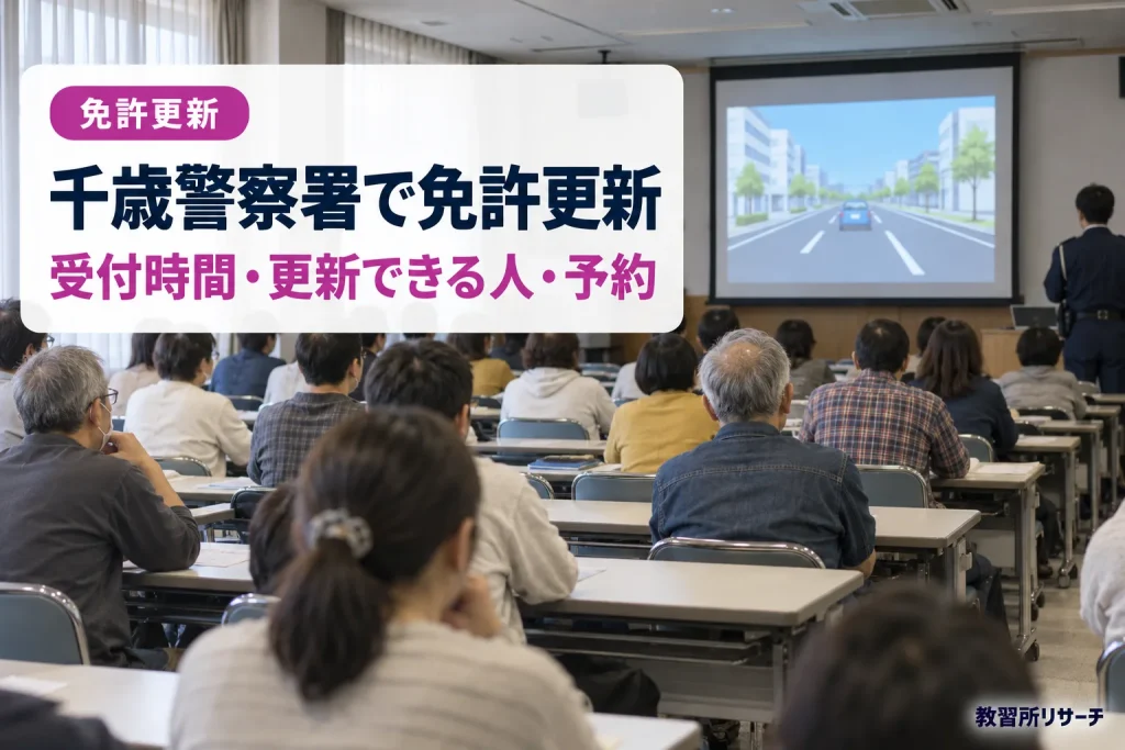 千歳警察署で免許更新