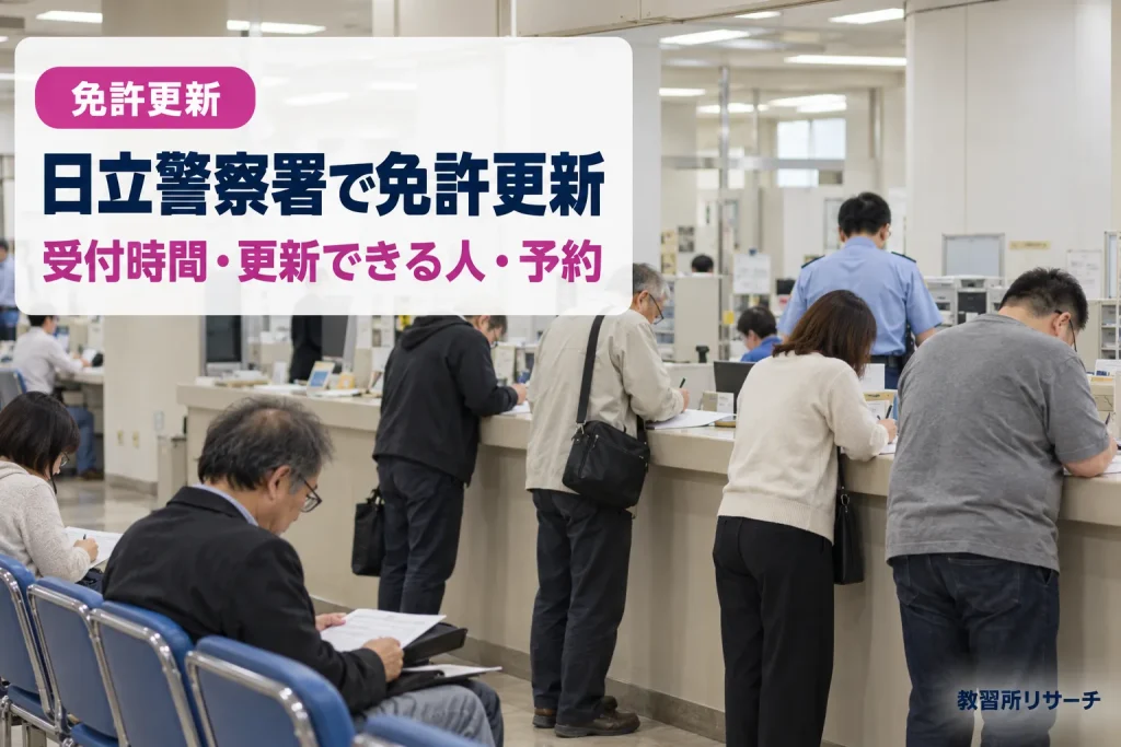 日立警察署で免許更新