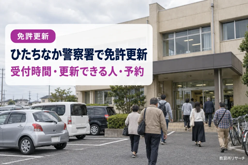 ひたちなか警察署で免許更新