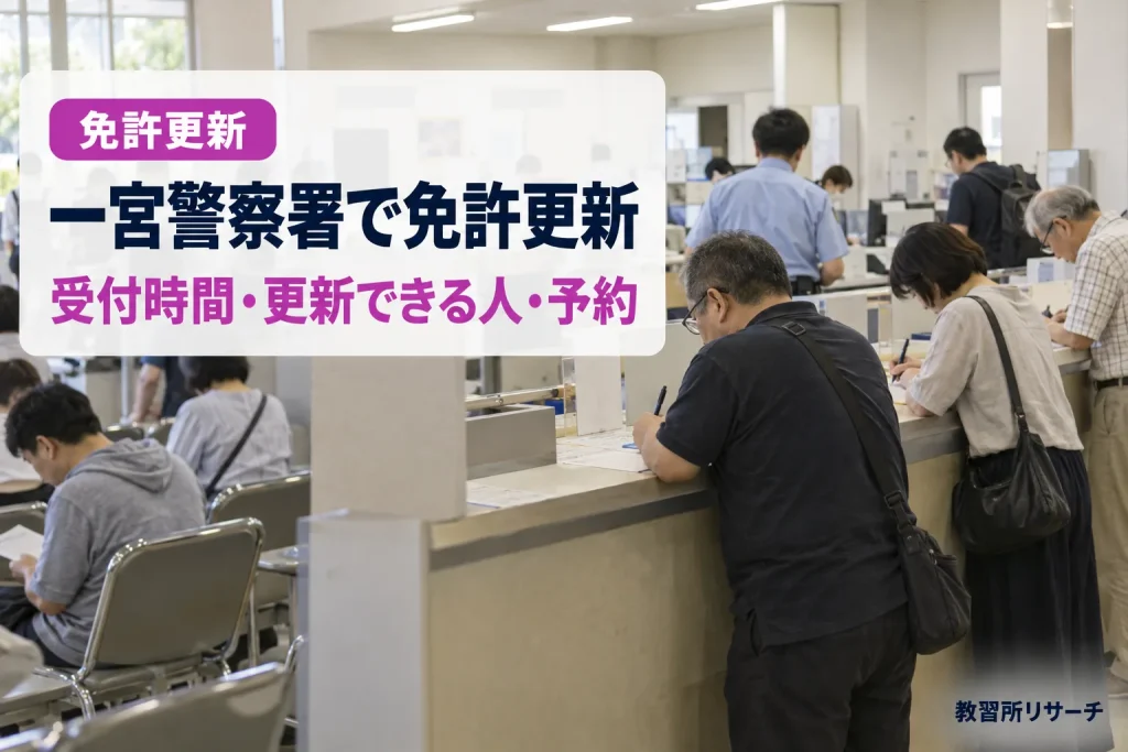一宮警察署で免許更新