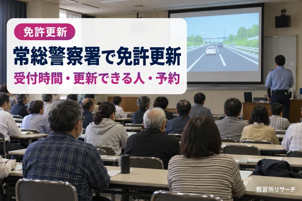 常総警察署で免許更新