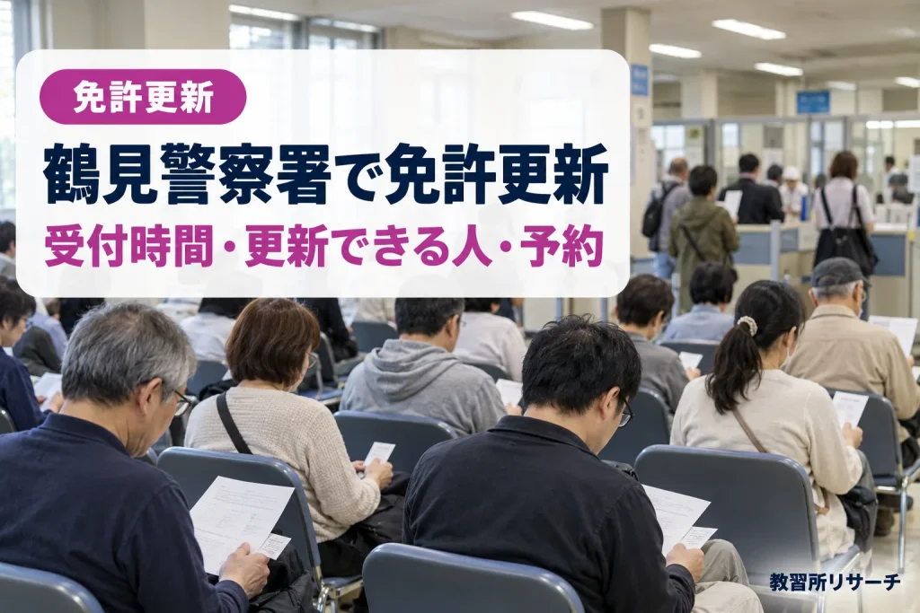 鶴見警察署で免許更新