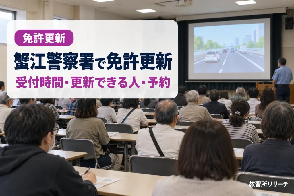 蟹江警察署で免許更新