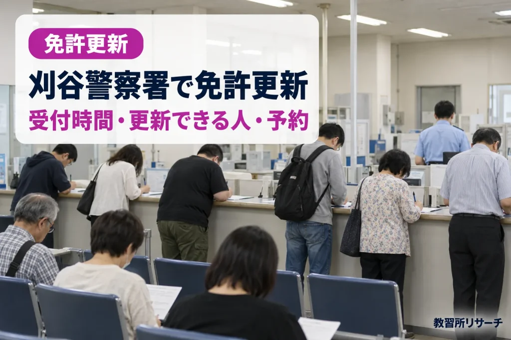 刈谷警察署で免許更新