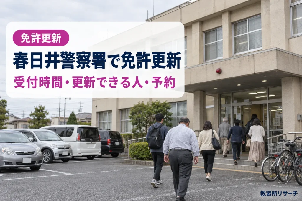 春日井警察署で免許更新