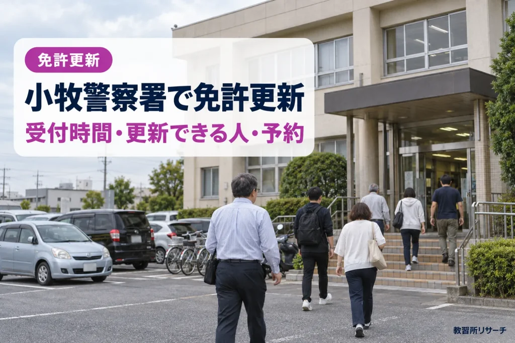 小牧警察署で免許更新