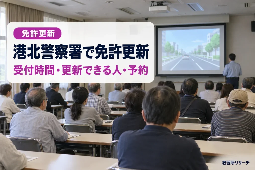 港北警察署で免許更新