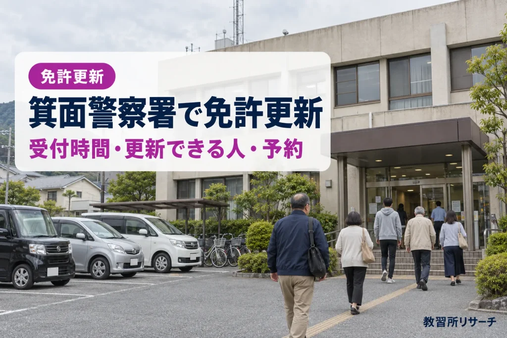 箕面警察署で免許更新