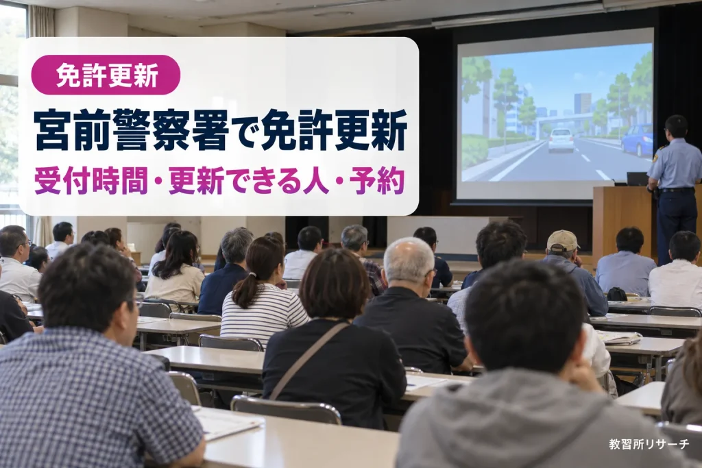 宮前警察署で免許更新
