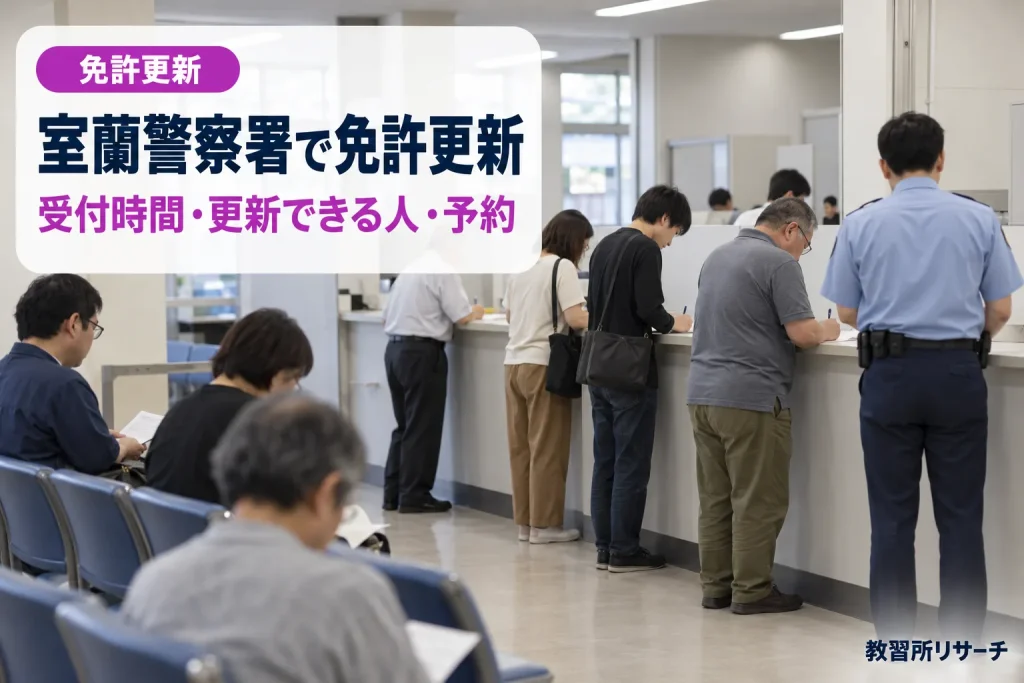 室蘭警察署で免許更新