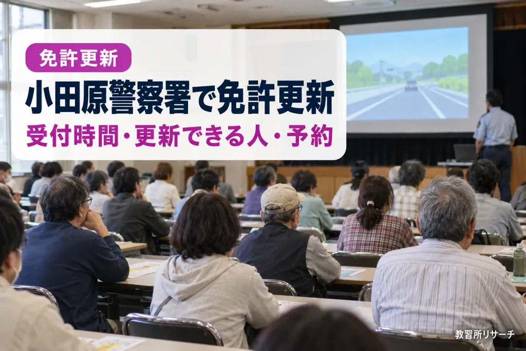 小田原警察署で免許更新