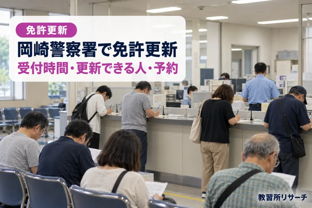 岡崎警察署で免許更新