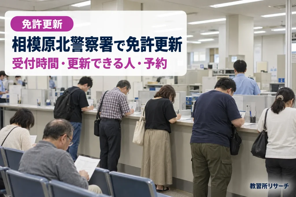 相模原北警察署で免許更新