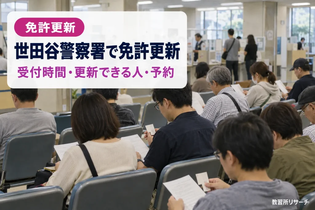 世田谷警察署で免許更新