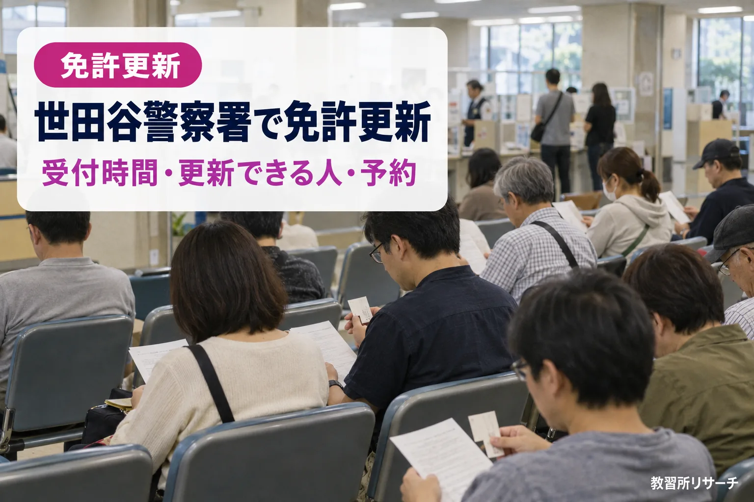世田谷警察署で免許更新