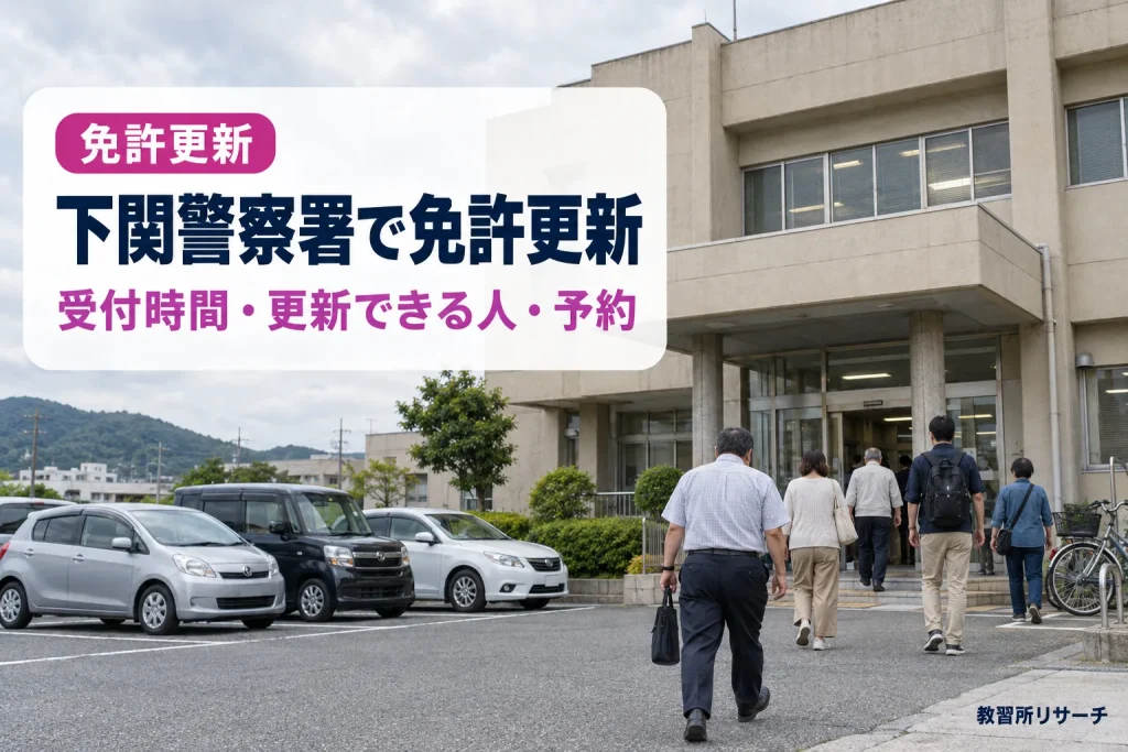 下関警察署で免許更新