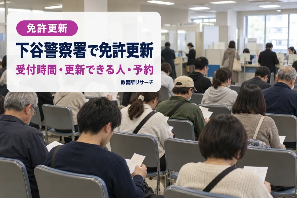 下谷警察署で免許更新