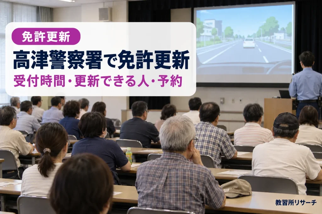 高津警察署で免許更新