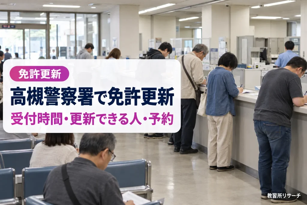 高槻警察署で免許更新