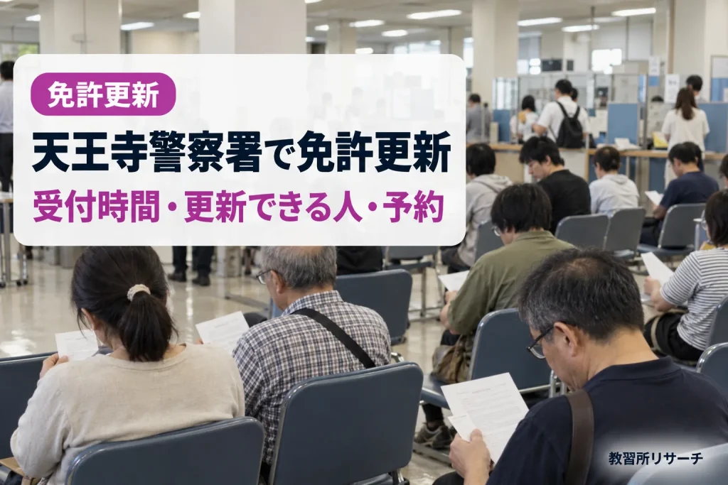 天王寺警察署で免許更新
