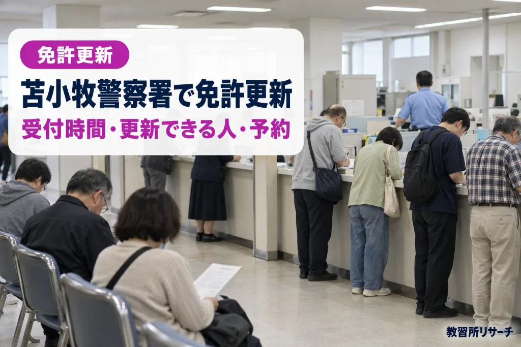 苫小牧警察署で免許更新