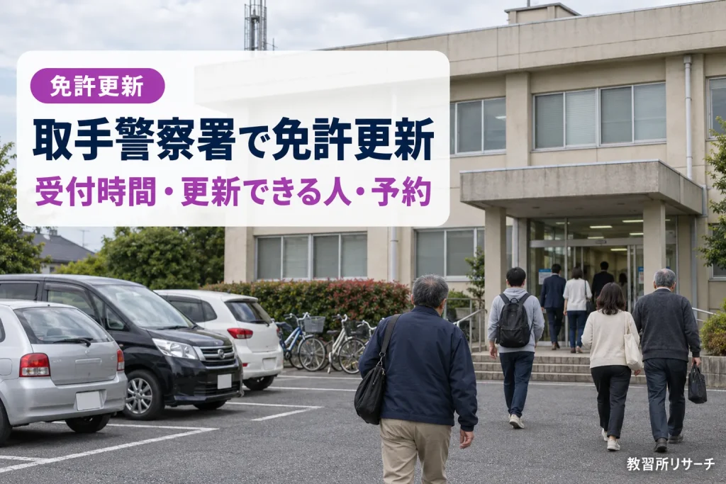 取手警察署で免許更新