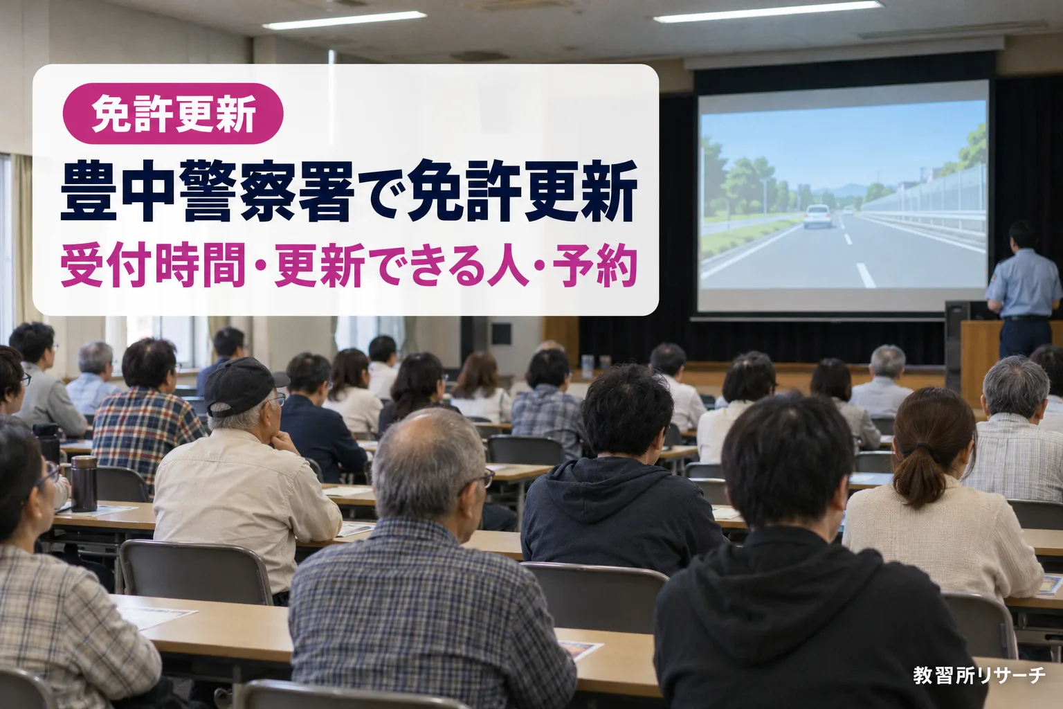 豊中警察署で免許更新