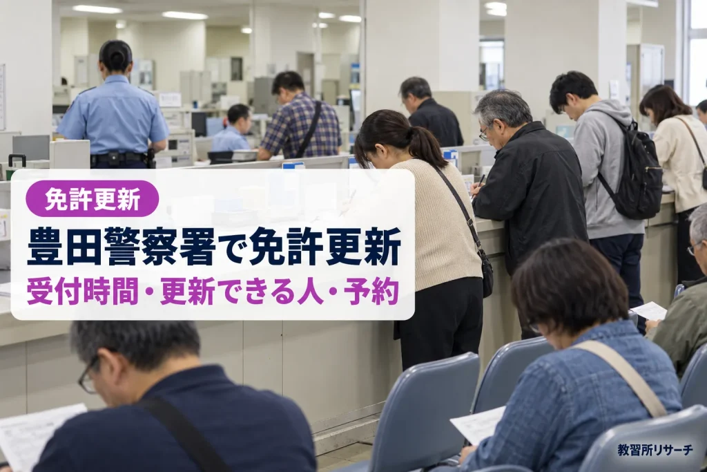 豊田警察署で免許更新