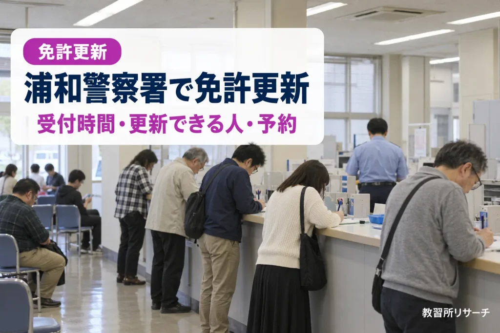 浦和警察署で免許更新