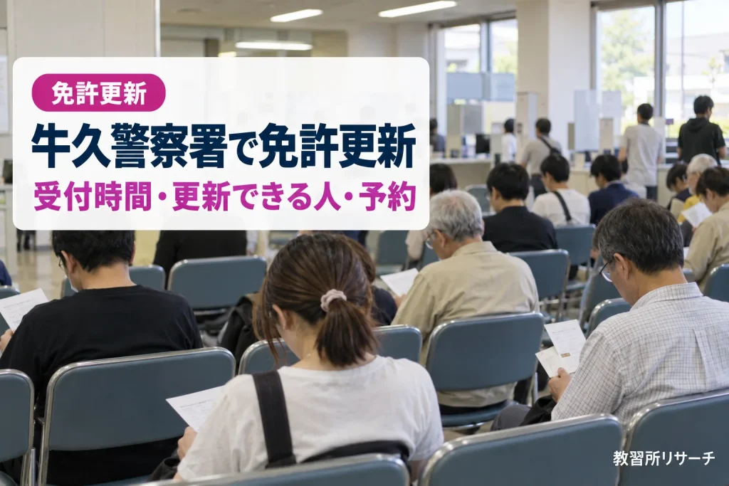 牛久警察署で免許更新