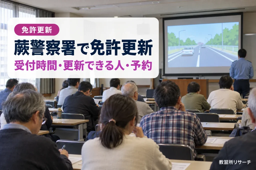 蕨警察署で免許更新