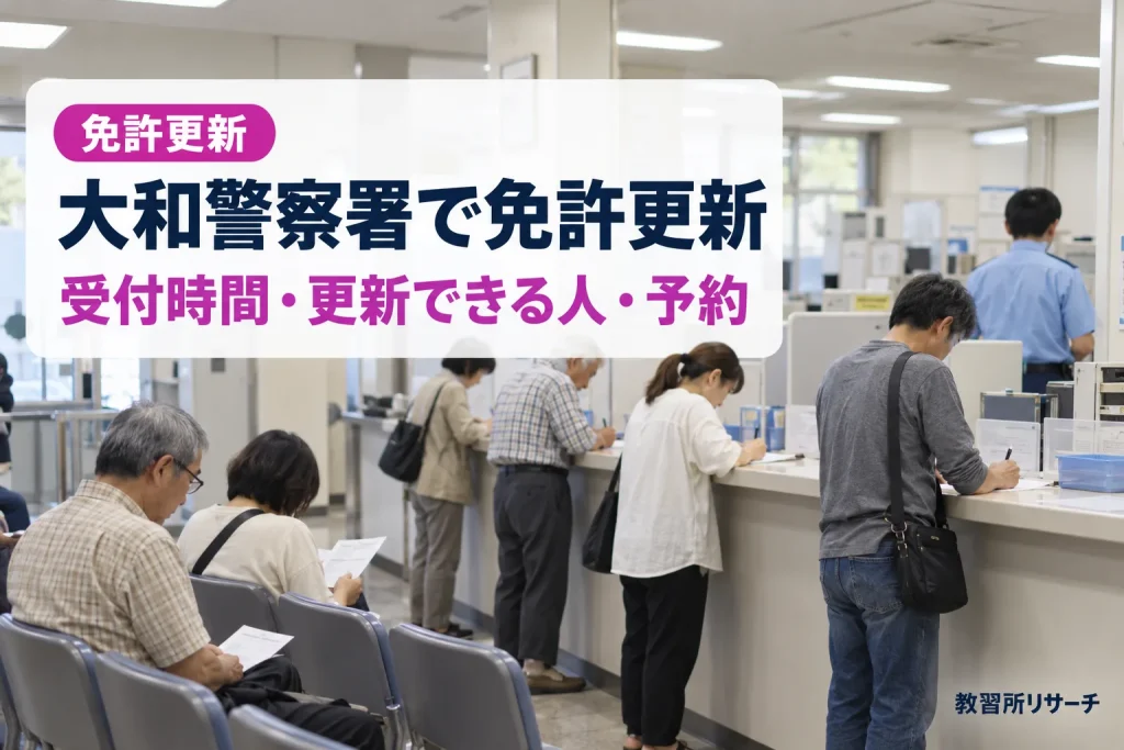 大和警察署で免許更新