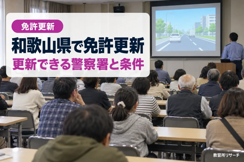 和歌山県で免許更新