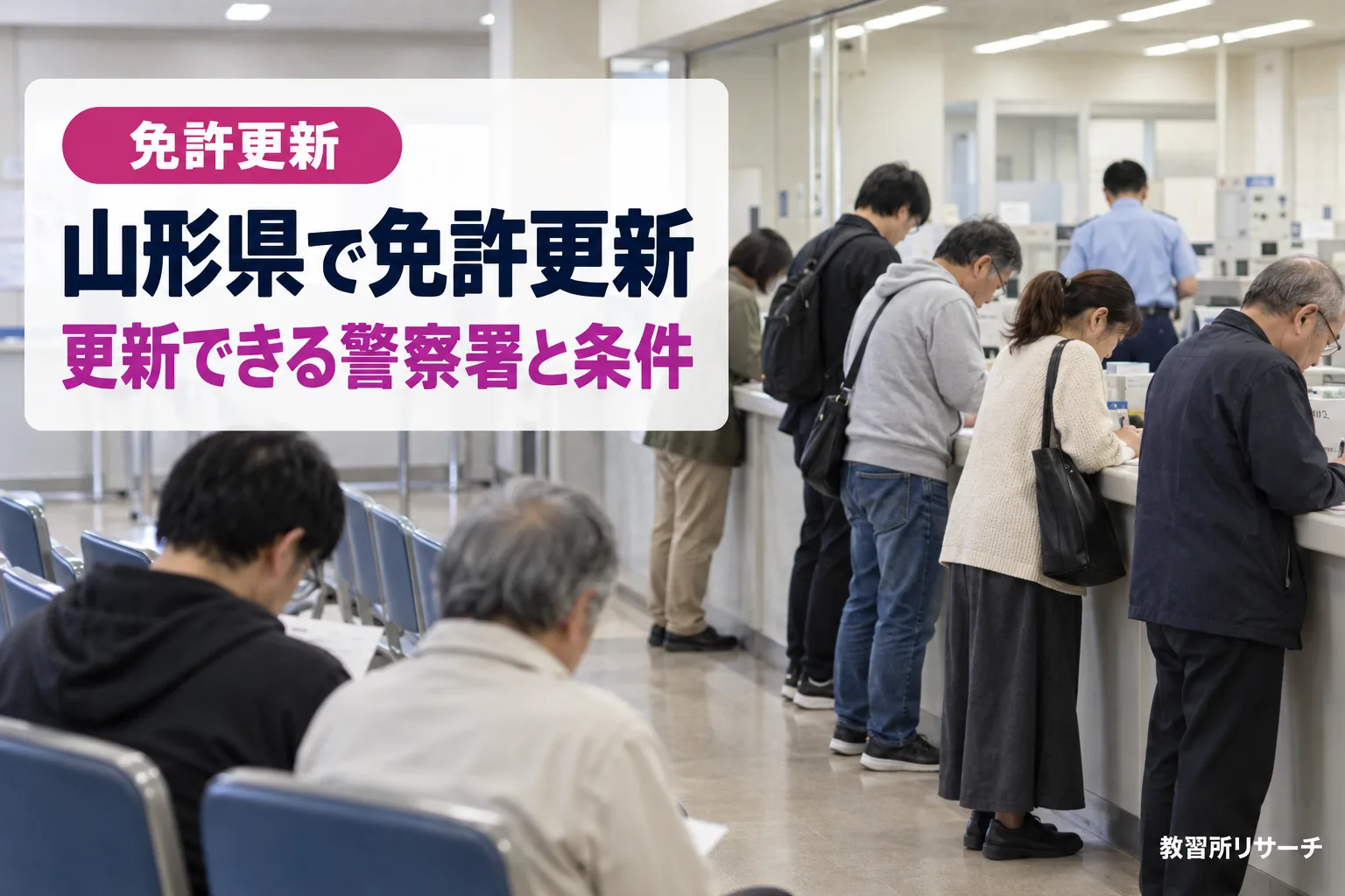 山形県で免許更新