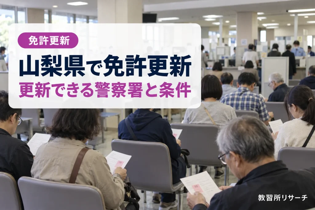 山梨県で免許更新